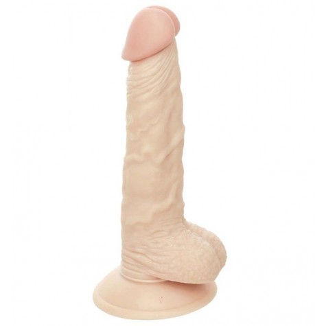 Телесный фаллоимитатор на присоске G-GIRL STYLE 7INCH DONG WITH SUCTION CAP - 17,8 см.