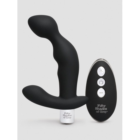 Черный вибромассажер простаты Relentless Vibrations Remote Prostate Vibrator - 15,2 см.