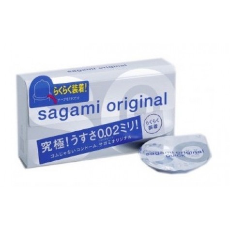 Ультратонкие презервативы Sagami Original QUICK - 6 шт.