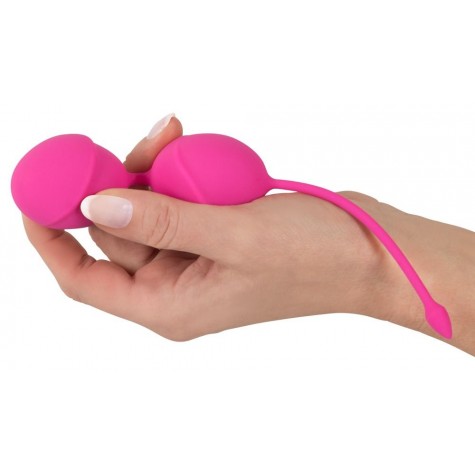 Розовые вагинальные шарики Silicone Love Balls